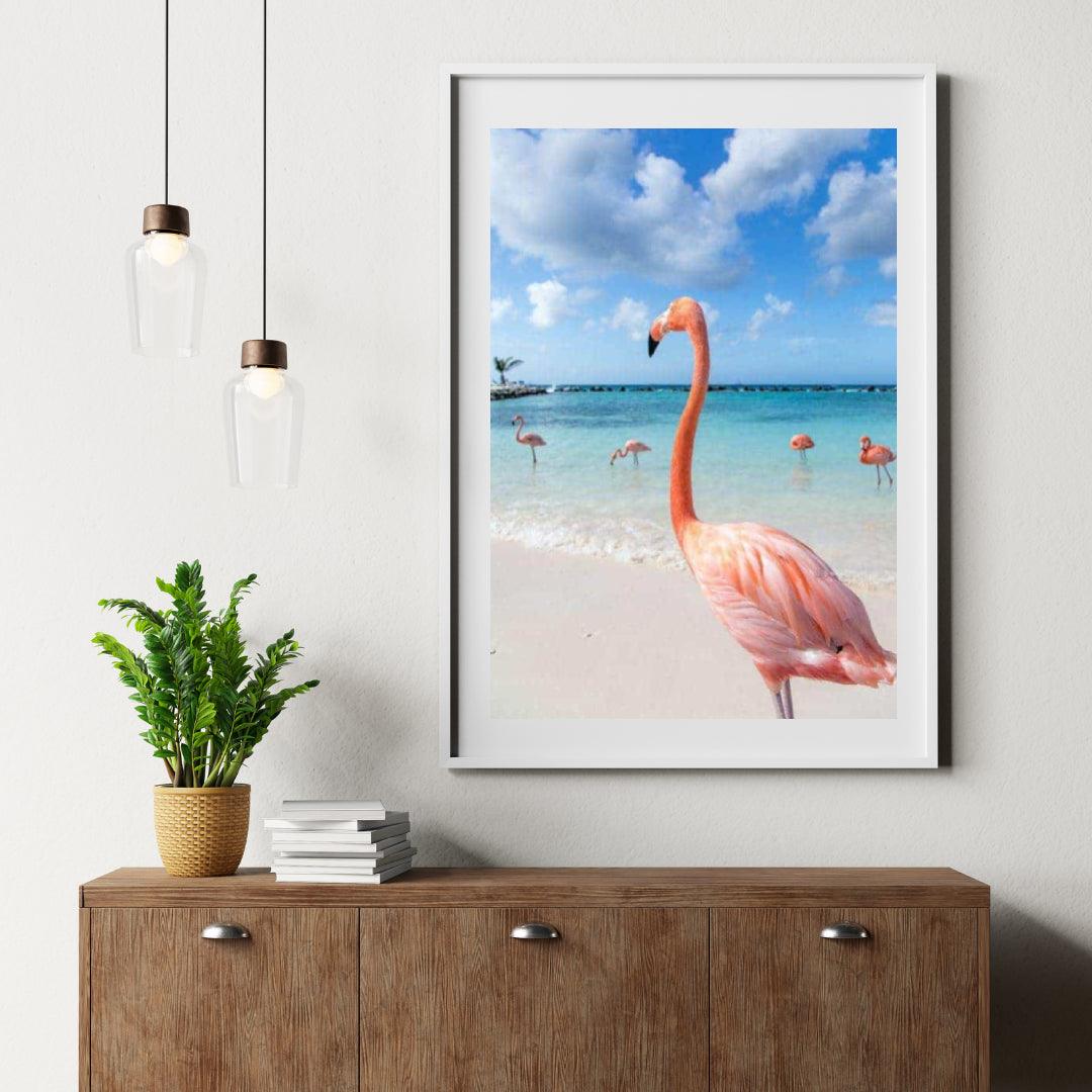 Diamantmalerei Flamingos am Strand - SEOS Shop ®