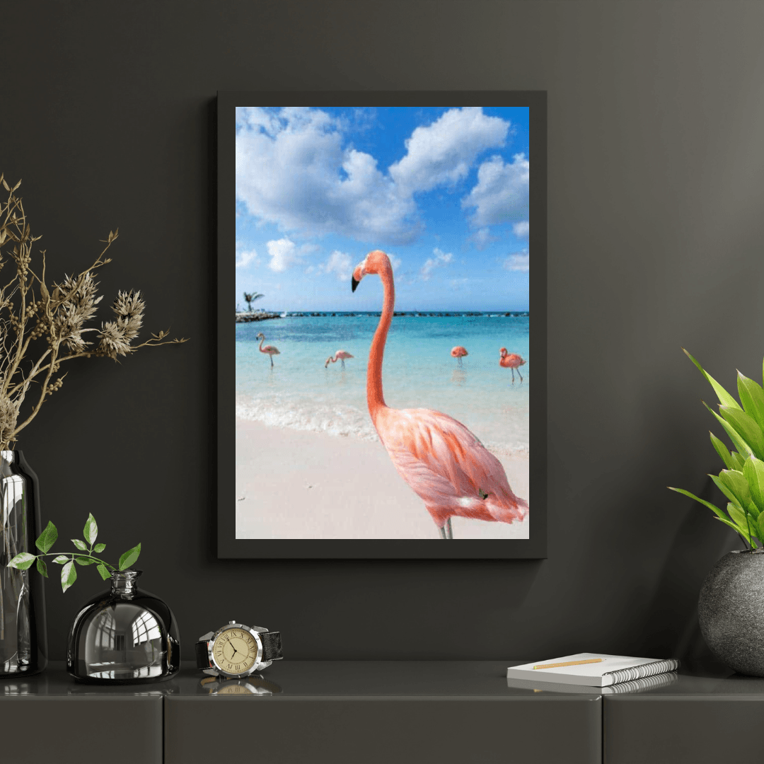 Diamantmalerei Flamingos am Strand - SEOS Shop ®