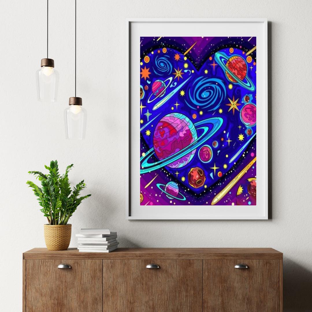 Diamantmalerei Galaxie Herz - SEOS Shop ®