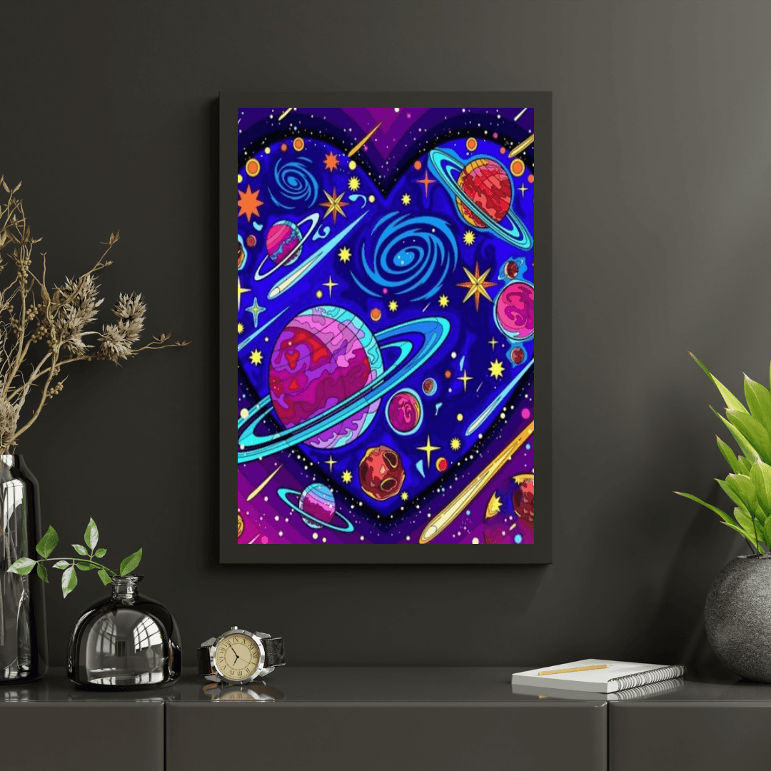 Diamantmalerei Galaxie Herz - SEOS Shop ®