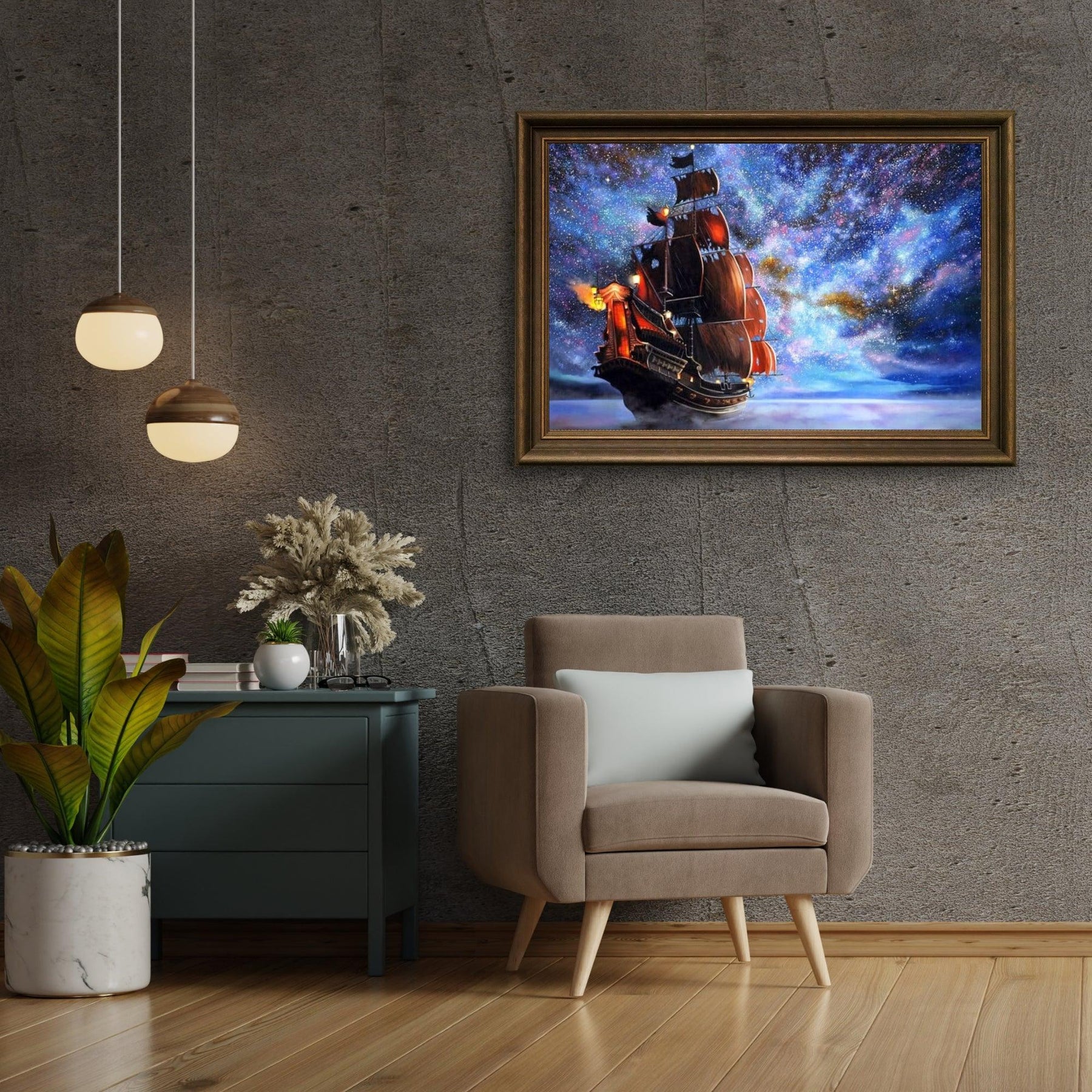 Diamond Painting Galaxie Segelboot - SEOS Shop ®