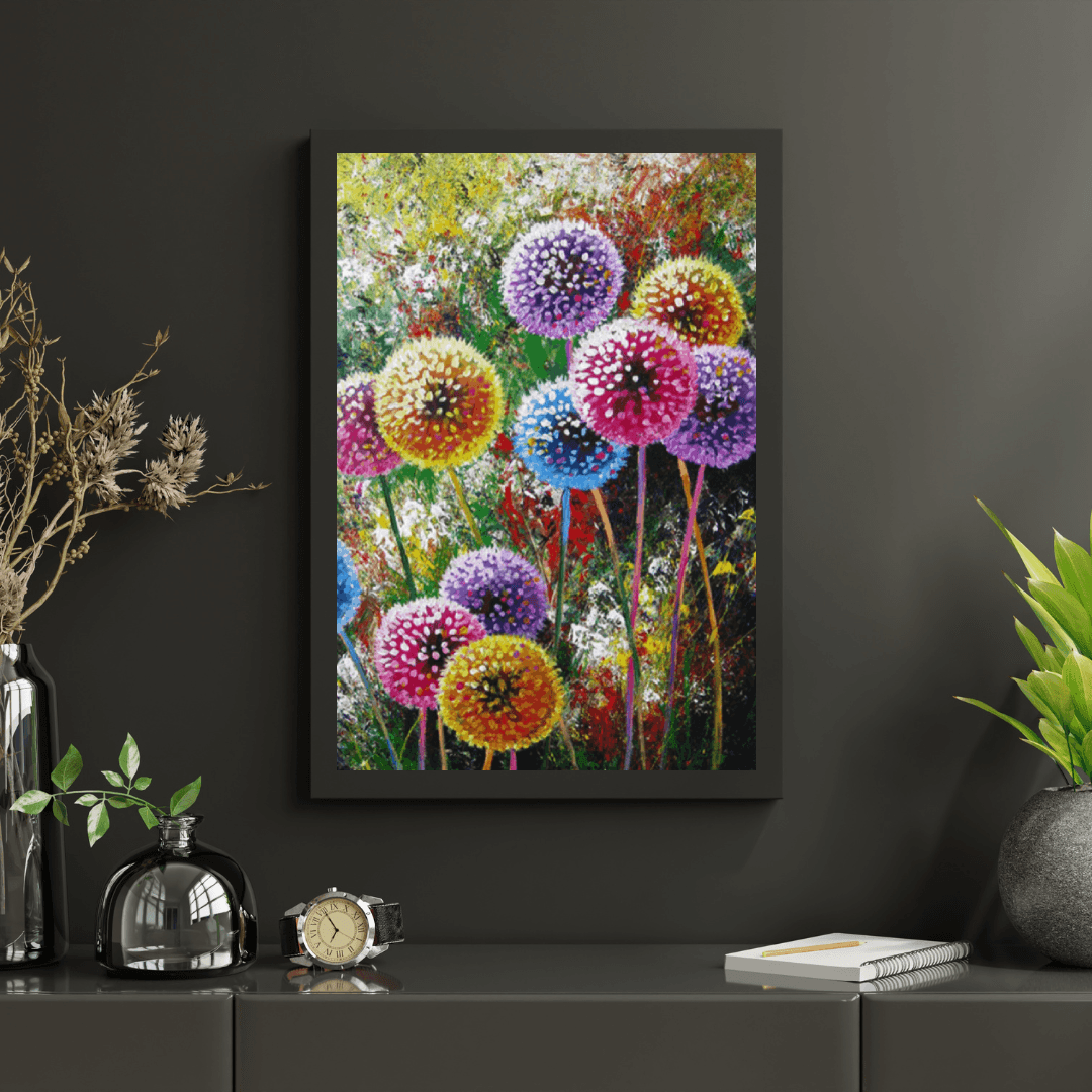 Diamond Painting Farbige Löwenzahnblüten - SEOS Shop ®