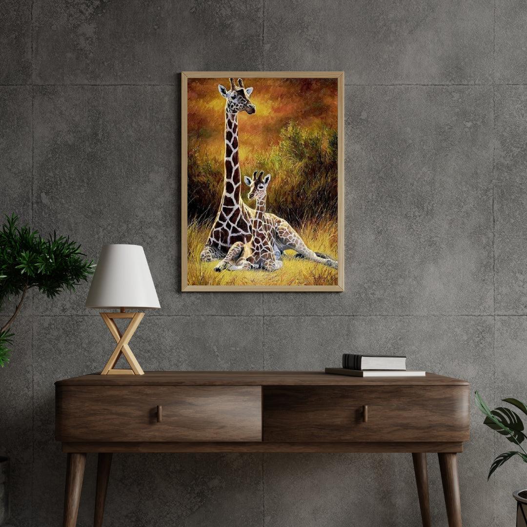 Diamantmalerei Giraffe Mutter und Kind – SEOS Shop ®