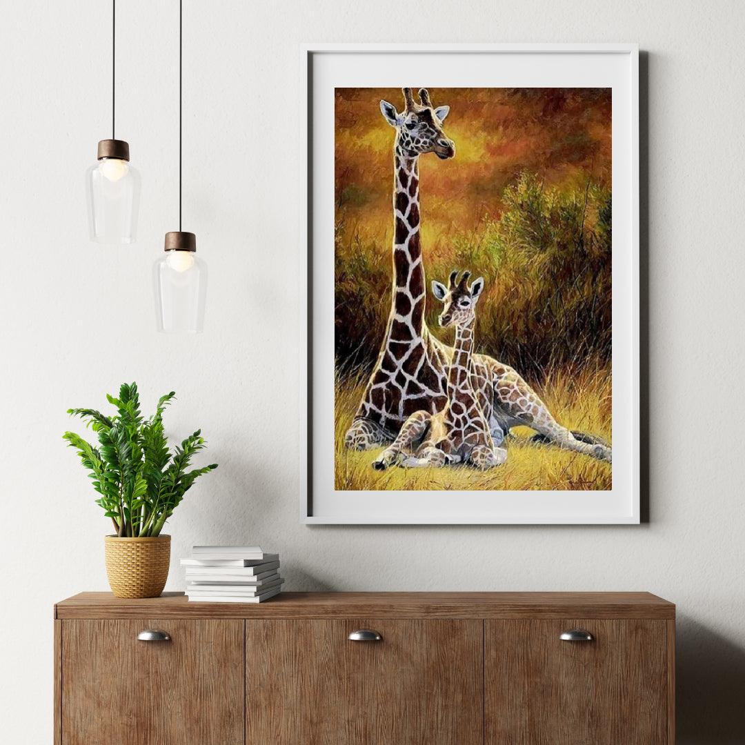 Diamantmalerei Giraffe Mutter und Kind – SEOS Shop ®