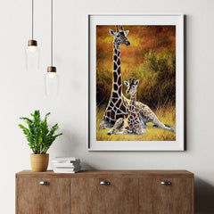 Diamantmalerei Giraffe Mutter und Kind – SEOS Shop ®