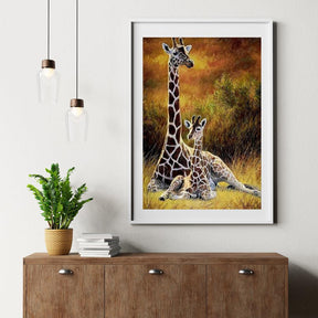 Diamantmalerei Giraffe Mutter und Kind – SEOS Shop ®