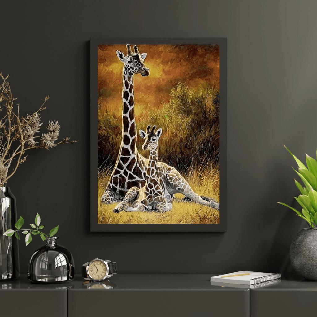 Diamantmalerei Giraffe Mutter und Kind – SEOS Shop ®