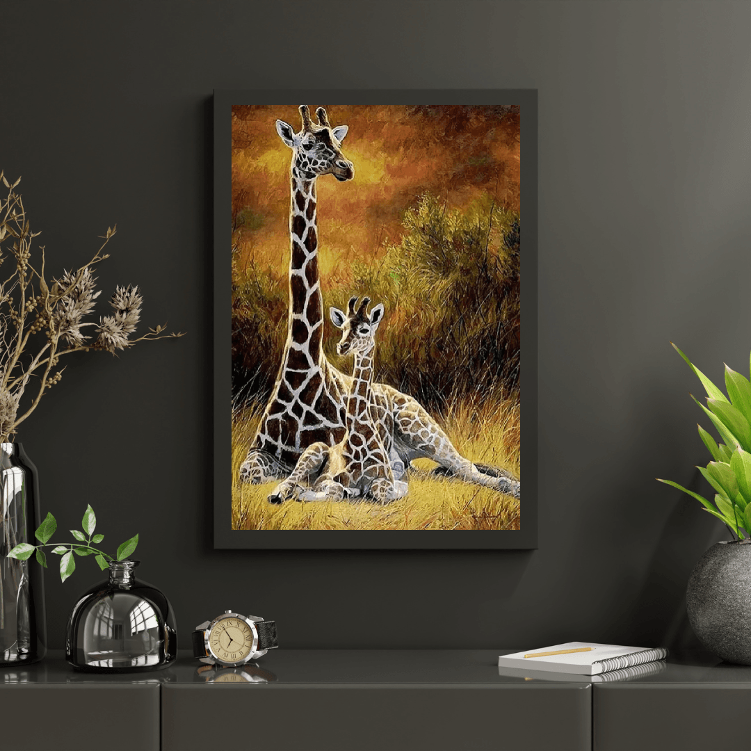 Diamantmalerei Giraffe Mutter und Kind – SEOS Shop ®