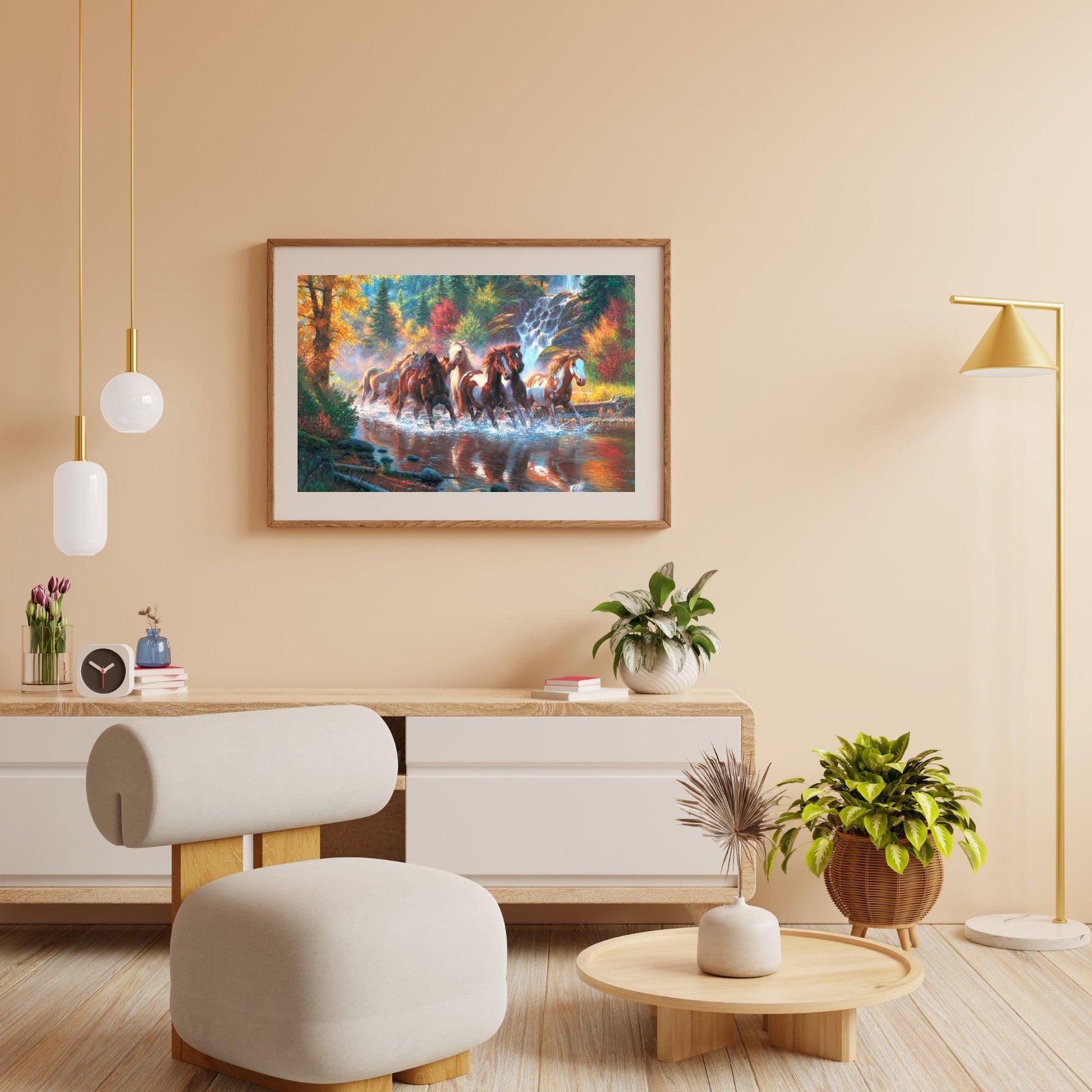 Diamond Painting Pferdegruppe im Wasser - SEOS Shop ® 