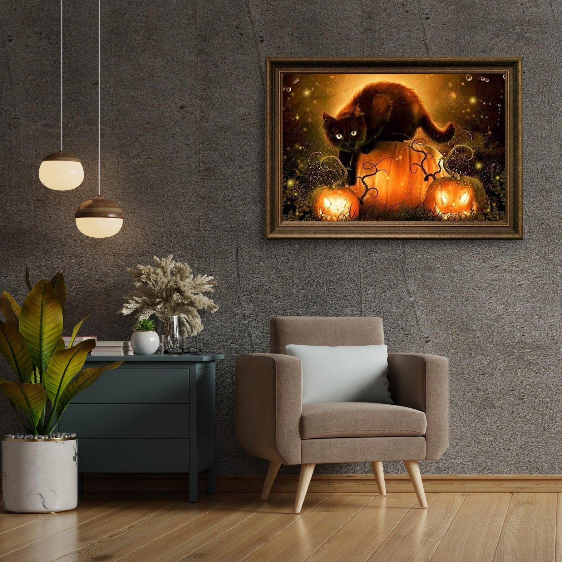 Diamantmalerei Halloween Katze - SEOS Shop ®