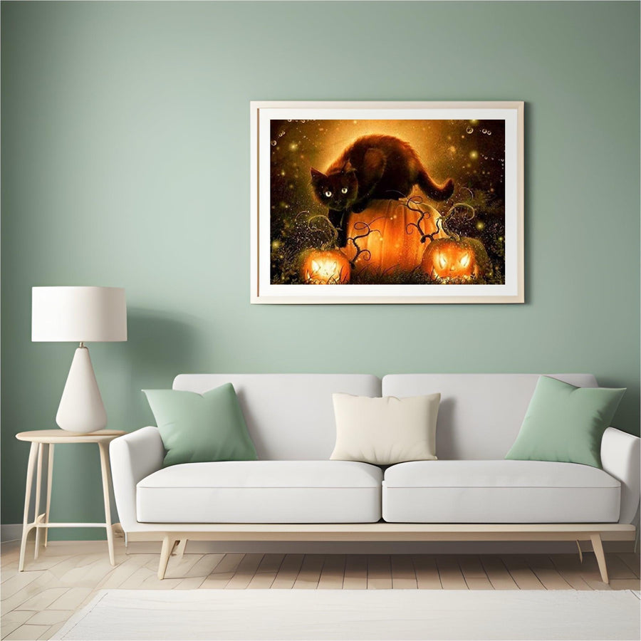 Diamantmalerei Halloween Katze - SEOS Shop ®