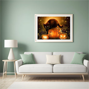 Diamantmalerei Halloween Katze - SEOS Shop ®
