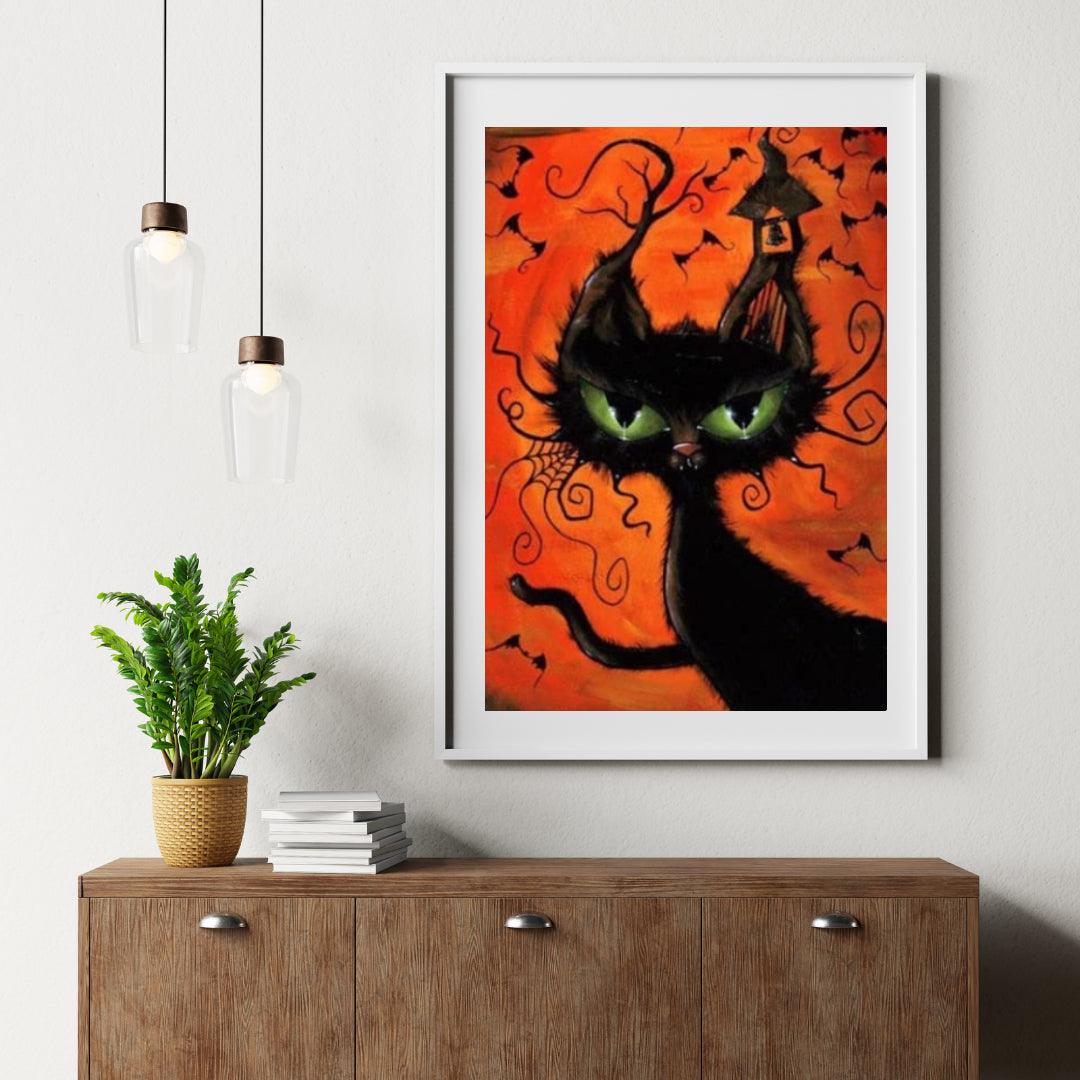 Diamantmalerei Halloween Katze - SEOS Shop ®