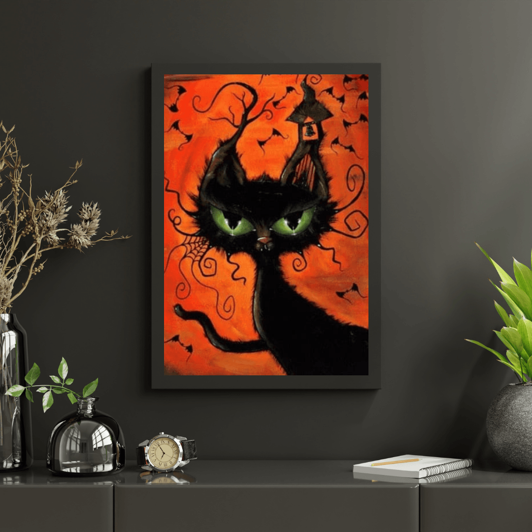 Diamantmalerei Halloween Katze - SEOS Shop ®