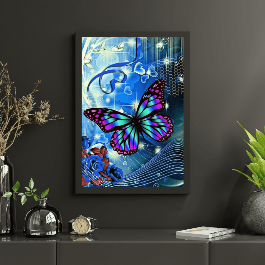 Diamantmalerei Herz und Schmetterling - SEOS Shop ®