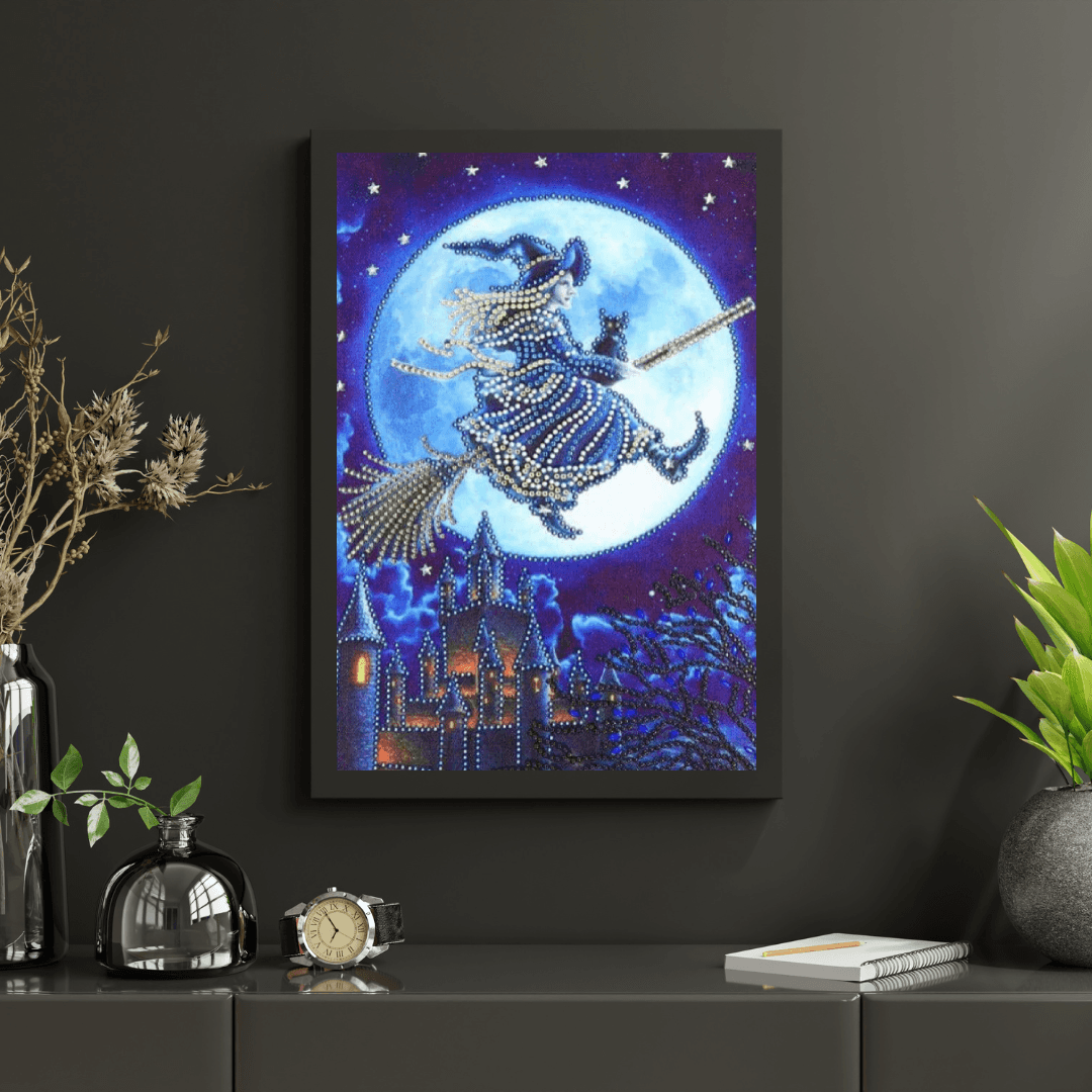 Diamantmalerei Hexe im Mondlicht - SEOS Shop ®