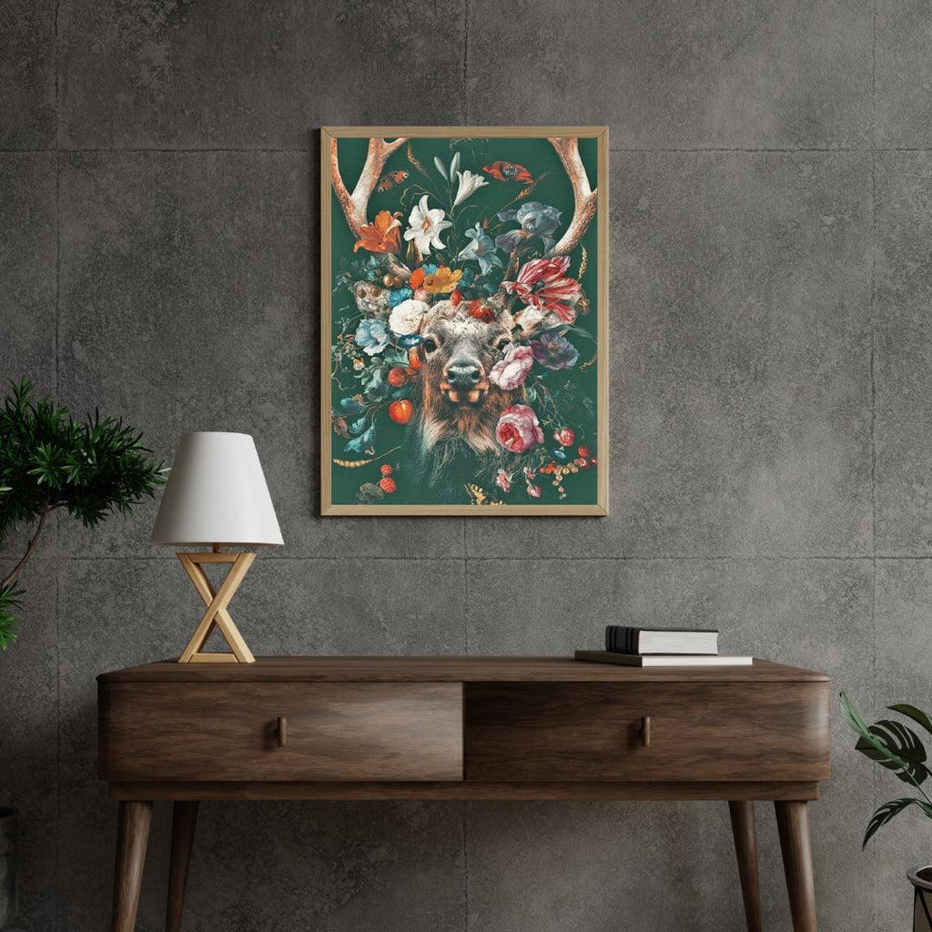 Diamond Painting Hirsch mit Blumen - SEOS Shop ®