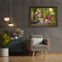 Diamond Painting Hirsch trinkt Wasser - SEOS Shop ®