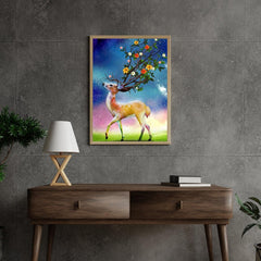 Diamond Painting Hirsch und Blumen Horn - SEOS Shop ®