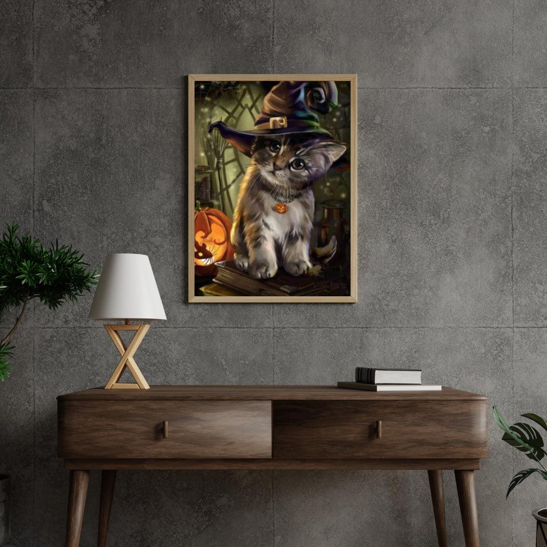 Diamantmalerei Das Halloween-Kätzchen - SEOS Shop ®