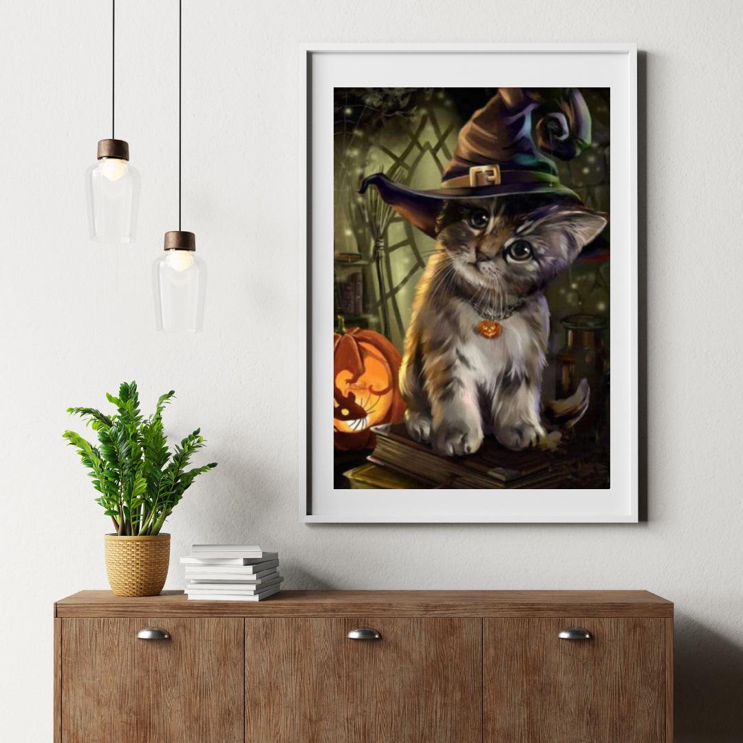 Diamantmalerei Das Halloween-Kätzchen - SEOS Shop ®