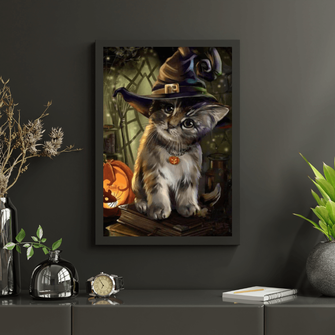 Diamantmalerei Das Halloween-Kätzchen - SEOS Shop ®
