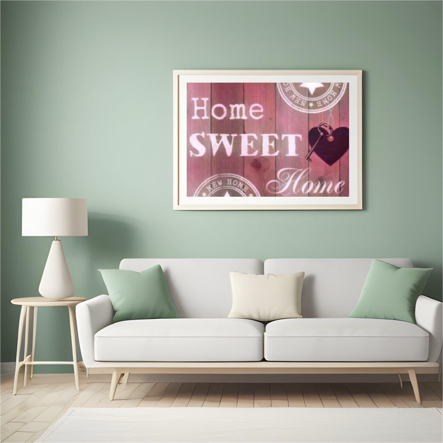 Diamond Painting Home Sweet Home Rosa 30x20cm – SEOS Shop