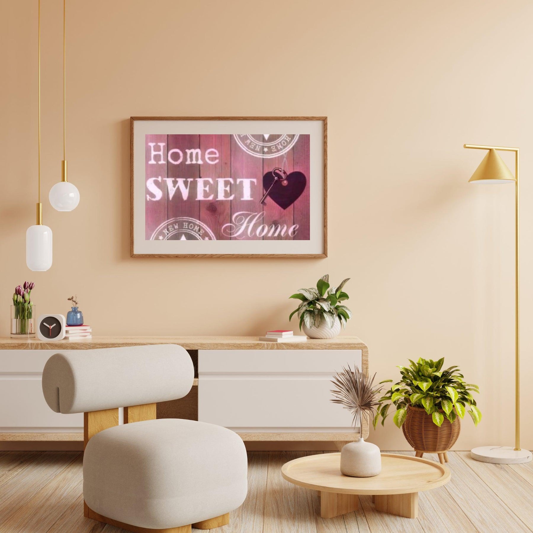 Diamond Painting Home Sweet Home Rosa 30x20cm – SEOS Shop