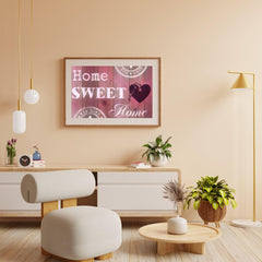 Diamond Painting Home Sweet Home Rosa 30x20cm – SEOS Shop