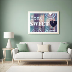 Diamond Painting Home Sweet Home blau violett – SEOS Shop®