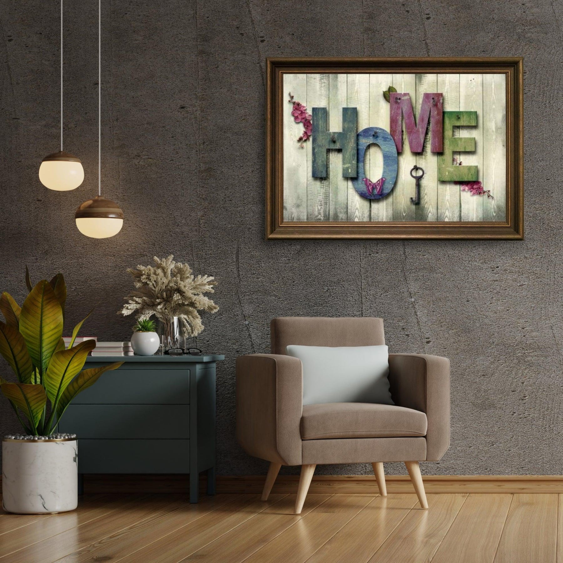 Diamond Painting Home mit Schmetterling und Schlüssel – SEOS Shop ®