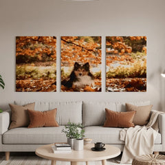 Diamond Painting Hund im Wald 3-teilig - SEOS Shop ®