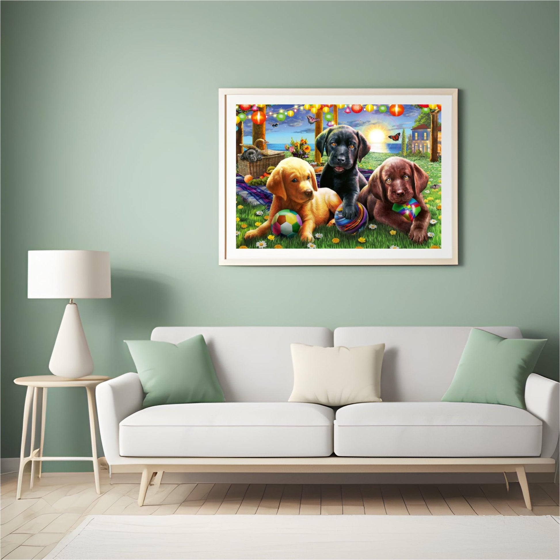 Diamond Painting Hunde spielen - SEOS Shop ®