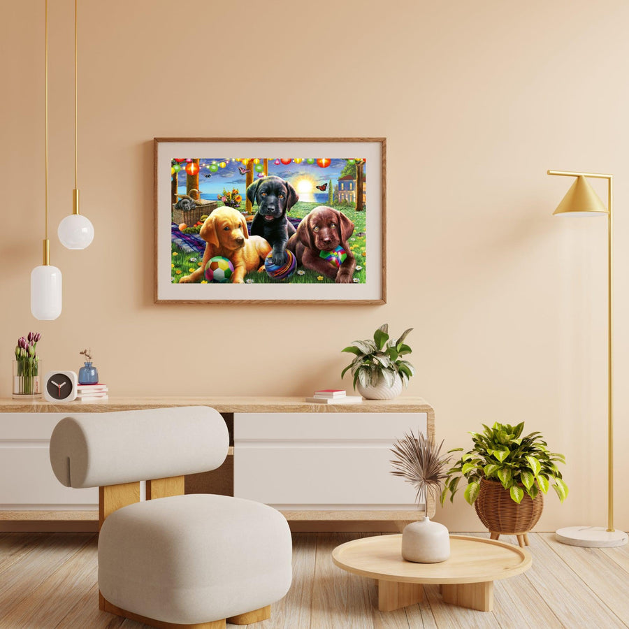 Diamond Painting Hunde spielen - SEOS Shop ®