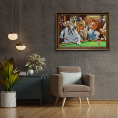 Diamond Painting Hunde spielen Billard - SEOS Shop ®