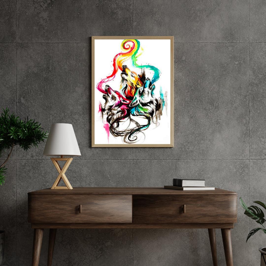 Diamond Painting Heulende Wölfe – SEOS Shop ®