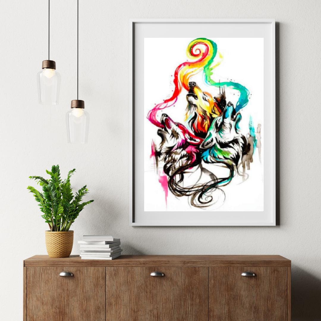 Diamond Painting Heulende Wölfe – SEOS Shop ®