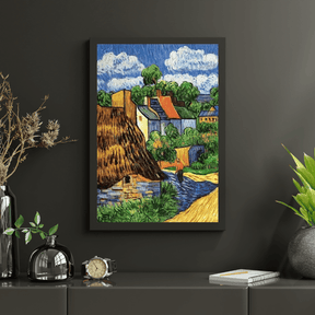 Diamond Painting Häuser in Auvers - SEOS Shop ®