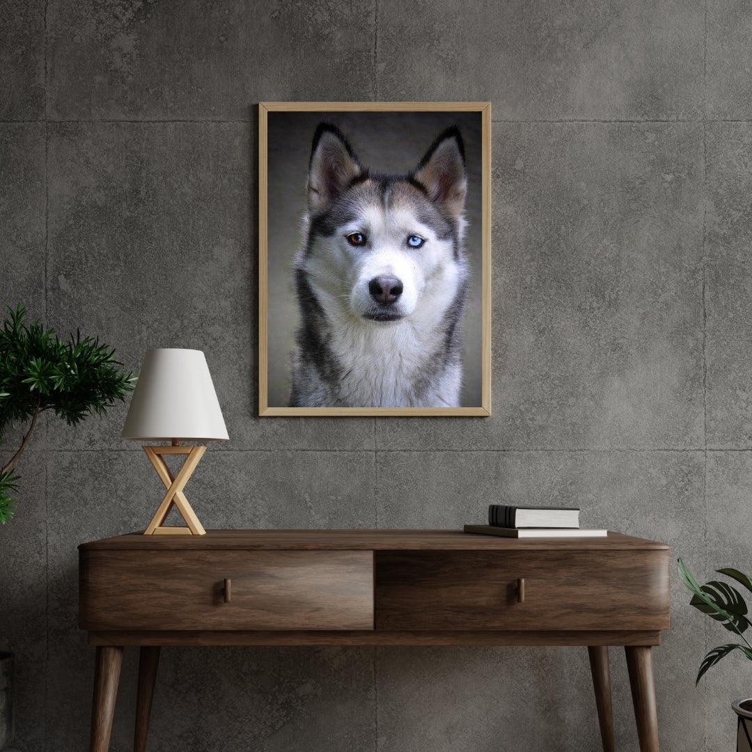 Diamond Painting Husky mit Hundeaugen - SEOS Shop ®