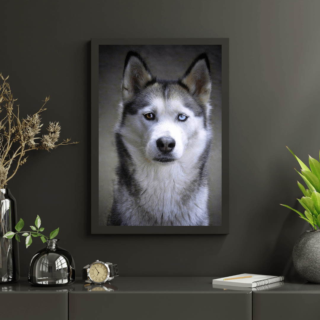 Diamond Painting Husky mit Hundeaugen - SEOS Shop ®