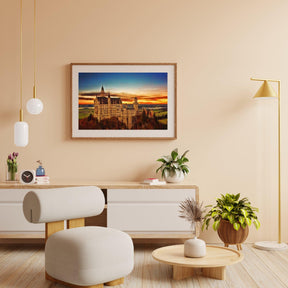 Diamantmalerei Schloss mit Sonnenuntergang – SEOS Shop ®