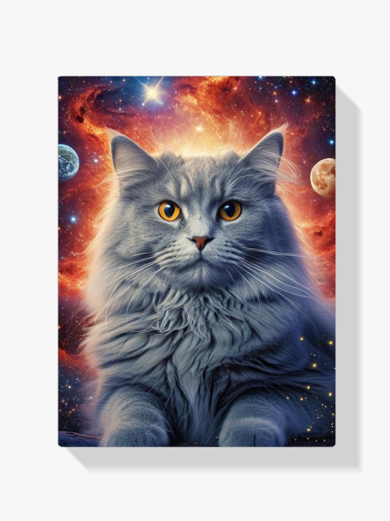 Diamantmalerei Katze im Weltraum - SEOS Shop ®