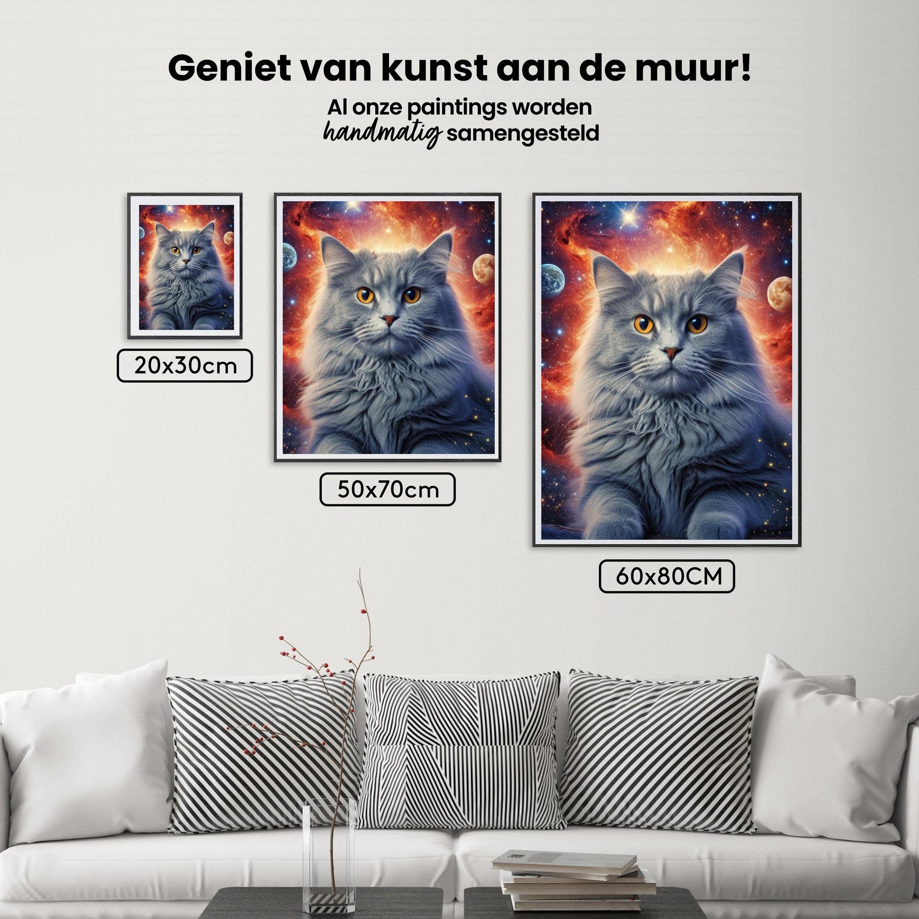 Diamantmalerei Katze im Weltraum - SEOS Shop ®
