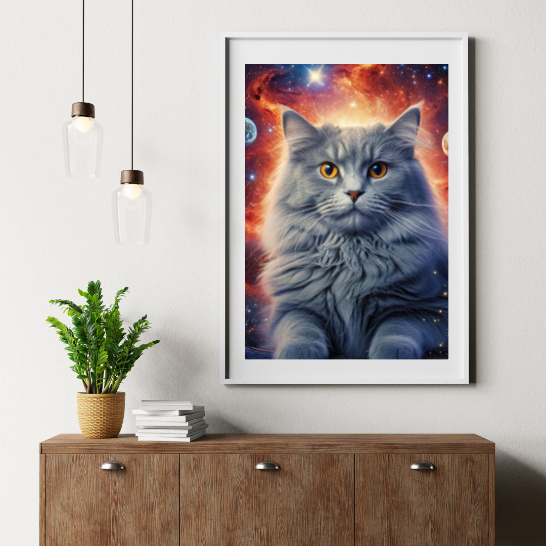 Diamantmalerei Katze im Weltraum - SEOS Shop ®