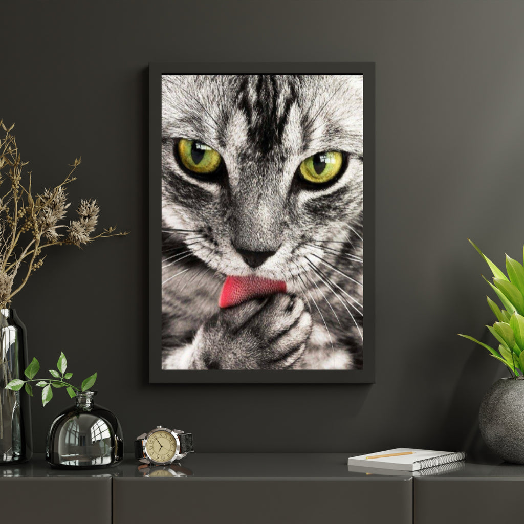 Diamond Painting Katze leckt Hand - SEOS Shop ®