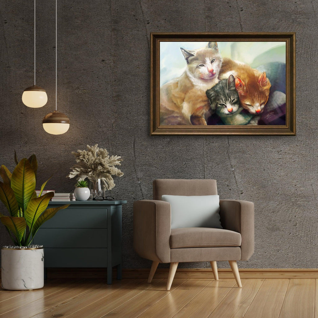 Diamond Painting Katzenfamilie - SEOS Shop ®