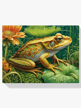 Diamantmalerei Frosch auf einem Blatt - SEOS Shop ®