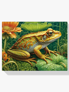 Diamantmalerei Frosch auf einem Blatt - SEOS Shop ®