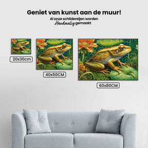 Diamantmalerei Frosch auf einem Blatt - SEOS Shop ®