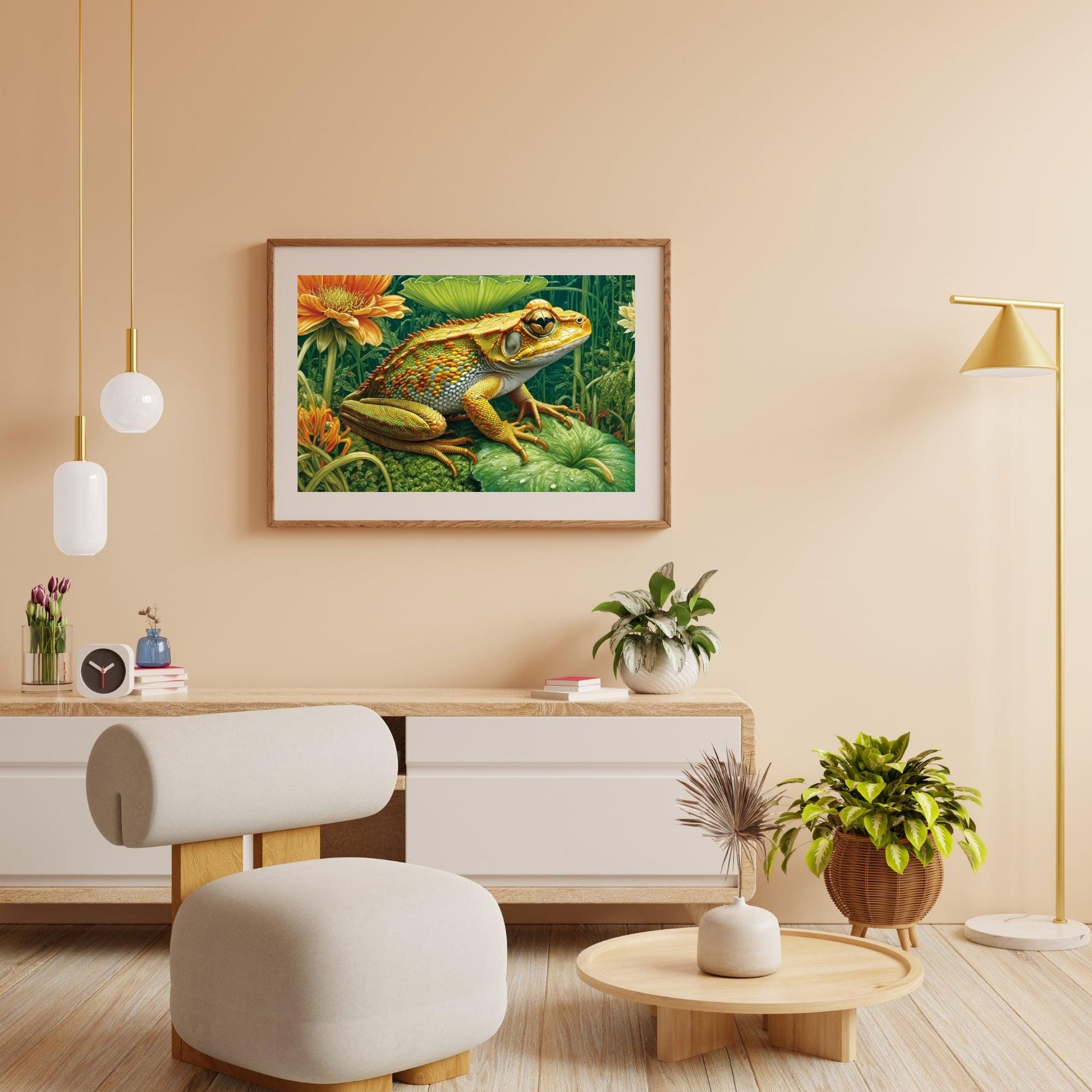 Diamantmalerei Frosch auf einem Blatt - SEOS Shop ®